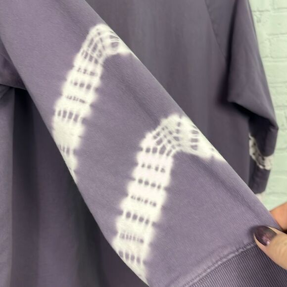 TORRID PURPLE TIE-DYE FRENCH TERRY ACTIVE SWEATSHIRT TOP Sz 3 or 3X or 22/24 - Picture 6 of 6